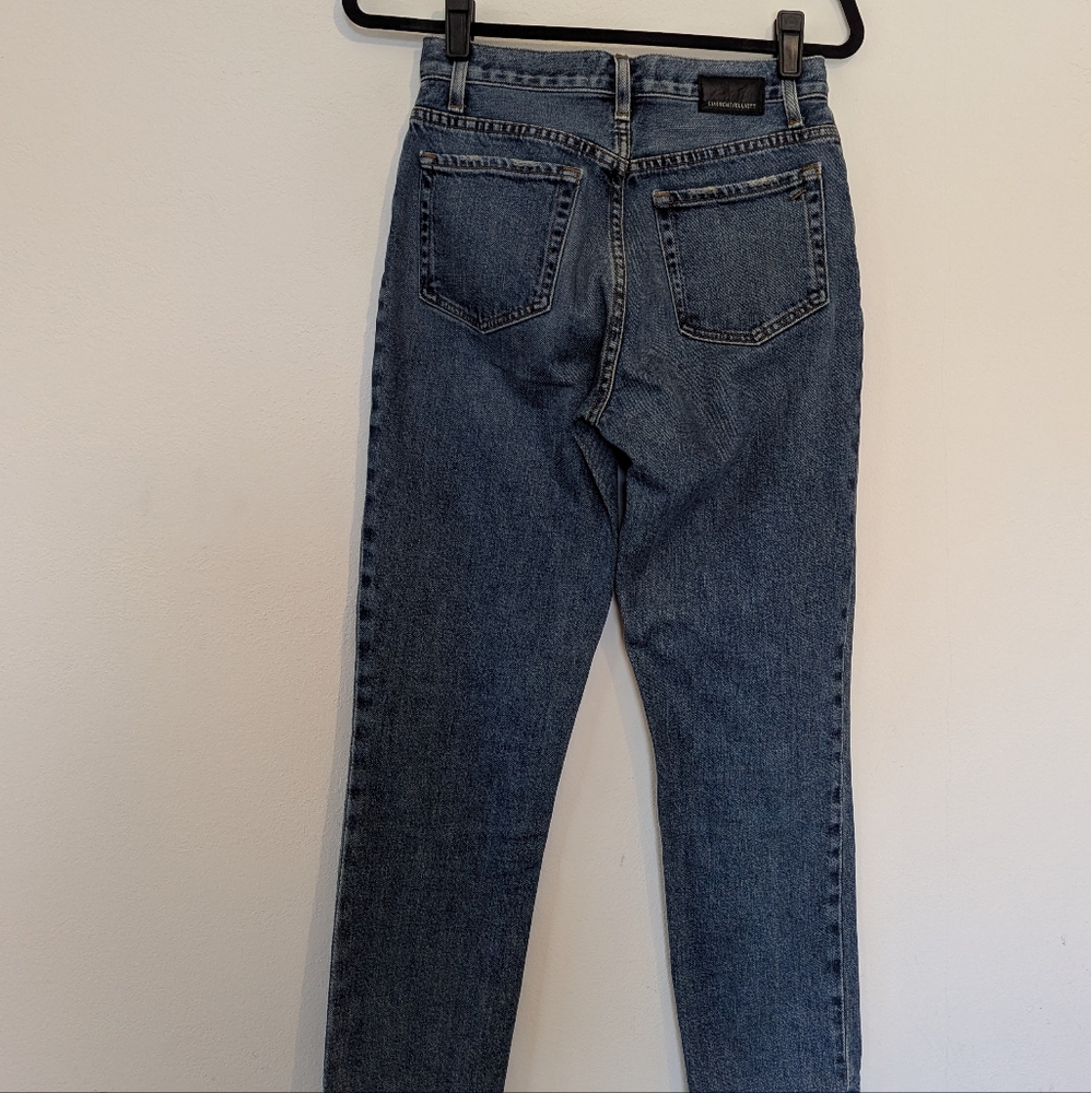 Current/Elliott Blue Straight Leg Jeans Size 25 - Picture 6 of 10